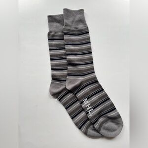 MHL Striped Casual Socks - Black and Gray